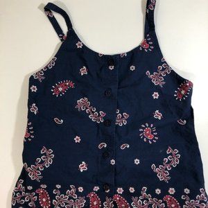 Old Navy Girl's Shirt Red White and Blue Tank Top